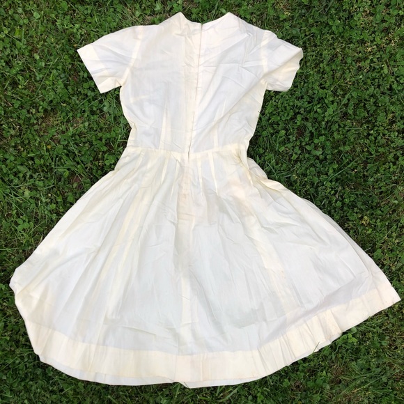 Vintage 60s yellow dress size large - Picture 3 of 5